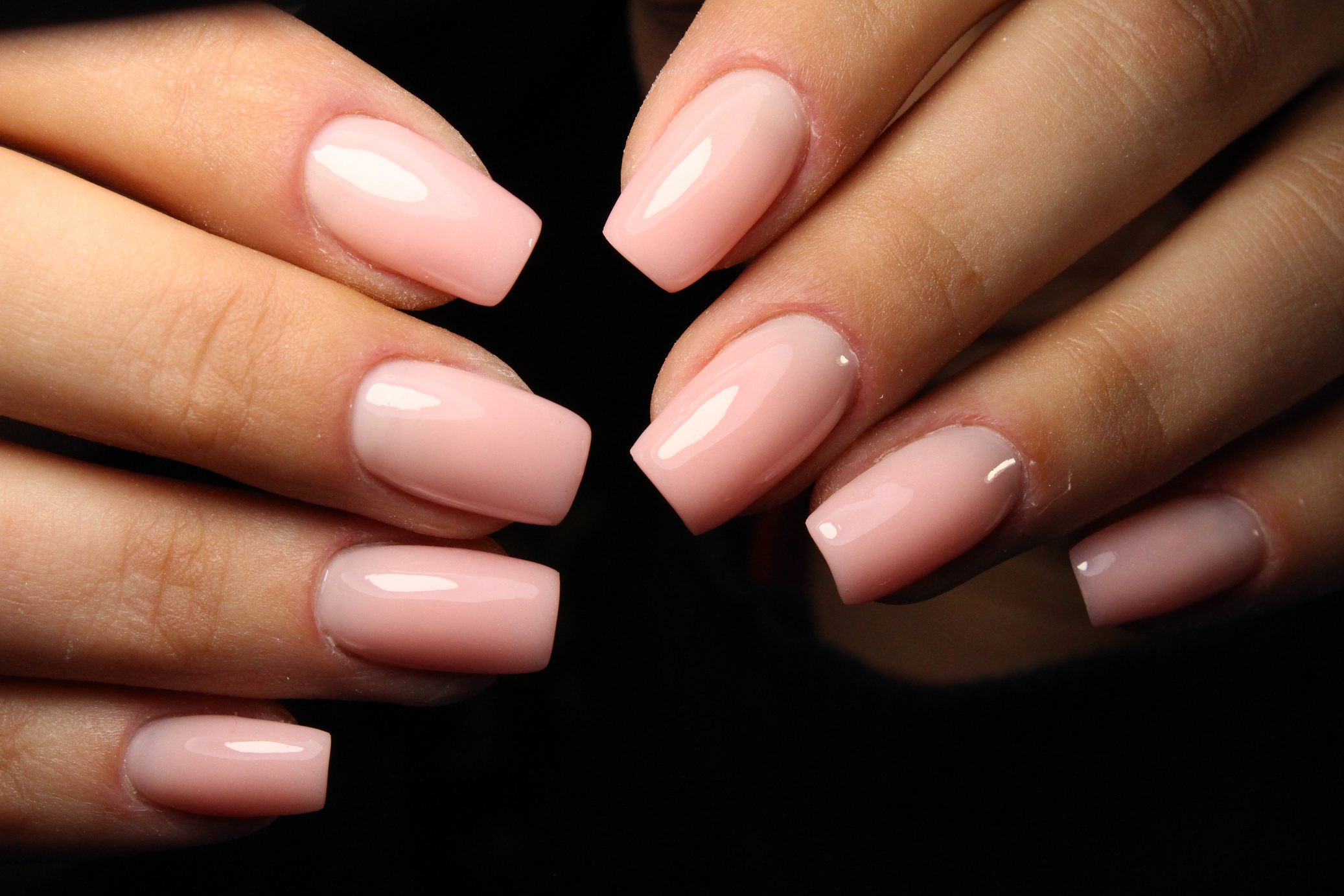 Pink manicure